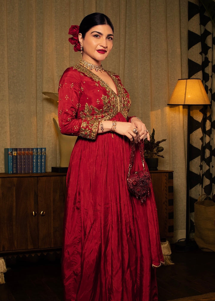 KHUSHNAZ ASHDIN TURNER IN VRINDAVAN F ANARKALI SET